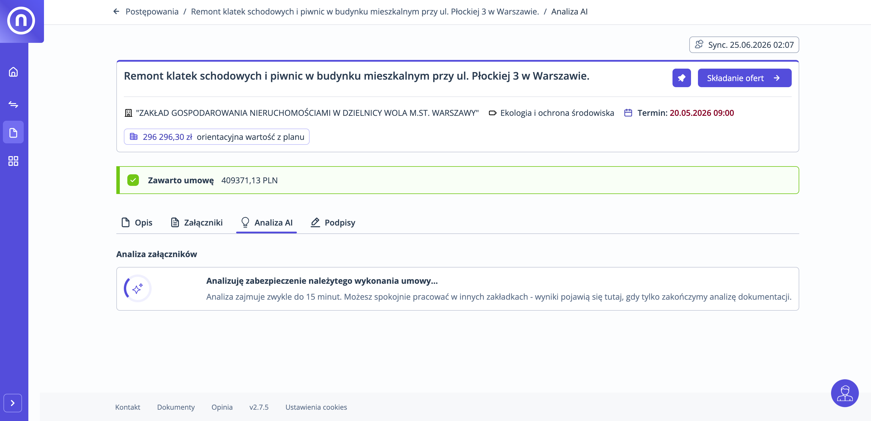 Analiza AI ofertowa.pl - w toku