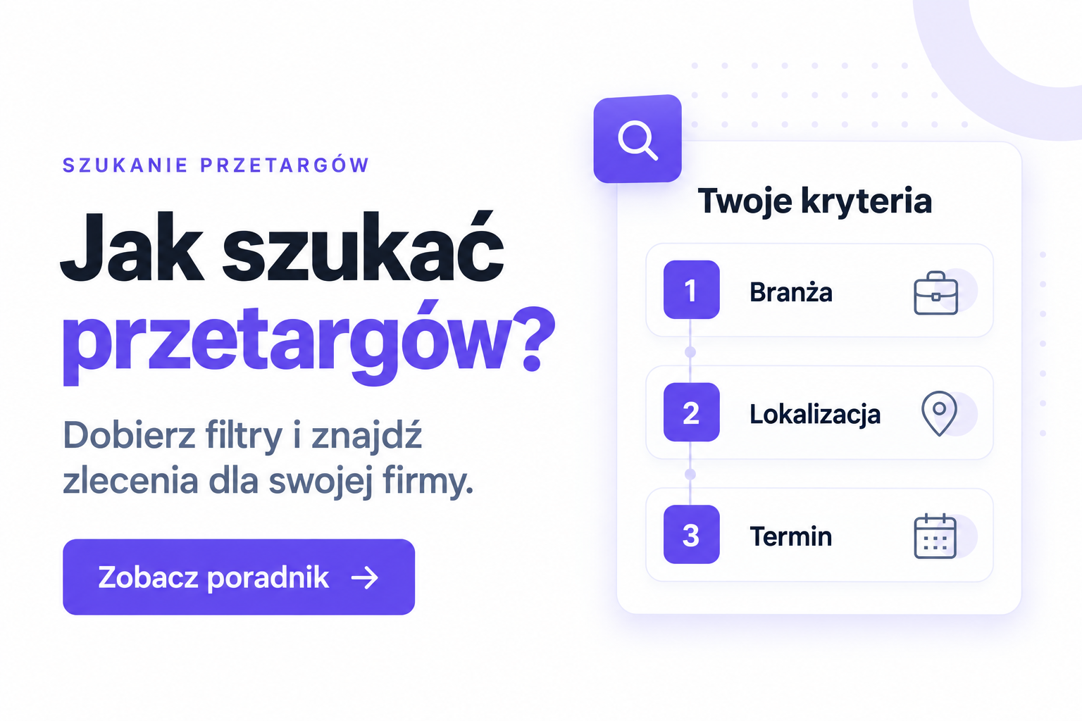 Jak szukać przetargów - platformaofertowa.pl