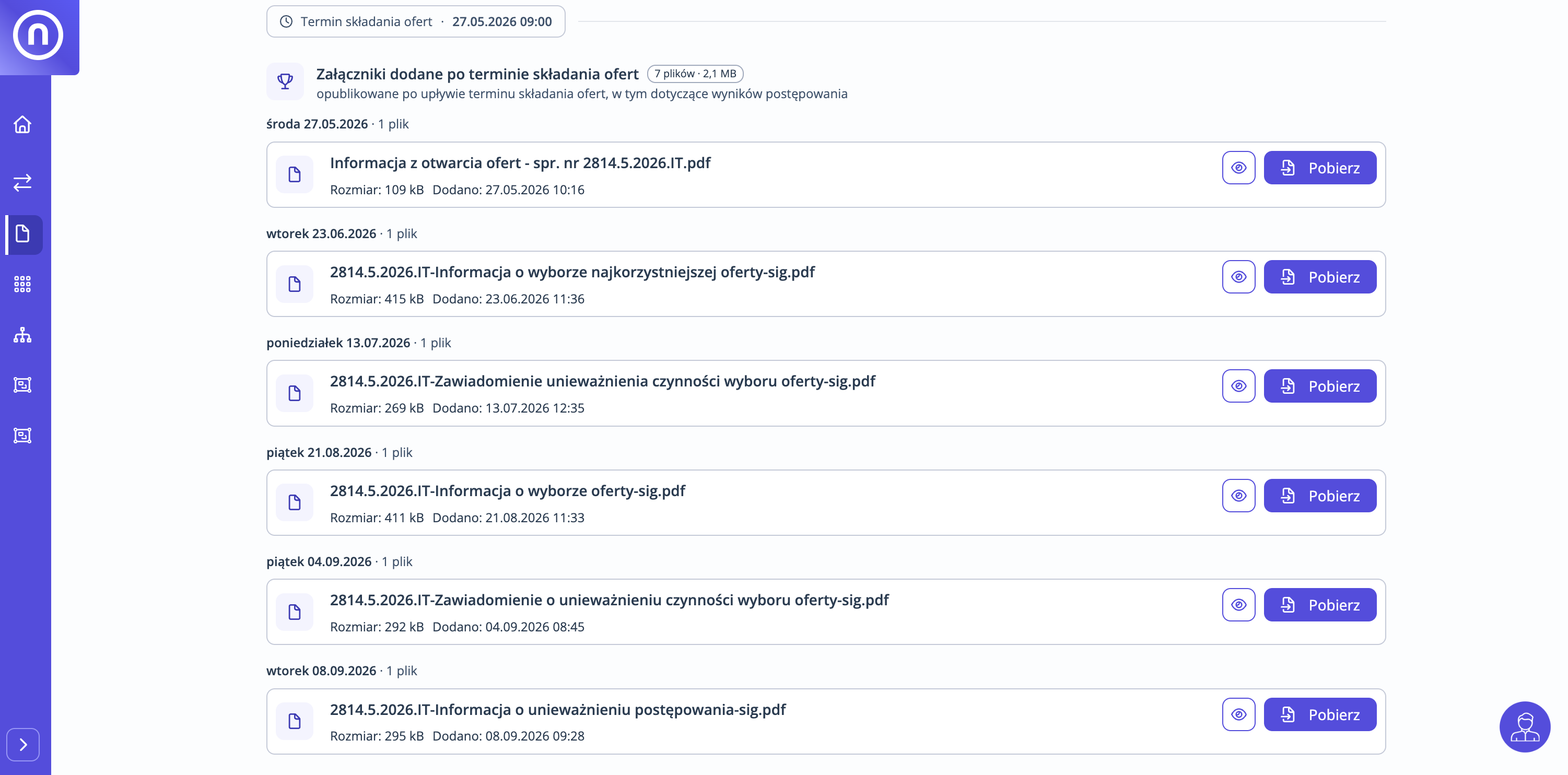 Dokumentacja przetargowa - załączniki - platformaofertowa.pl