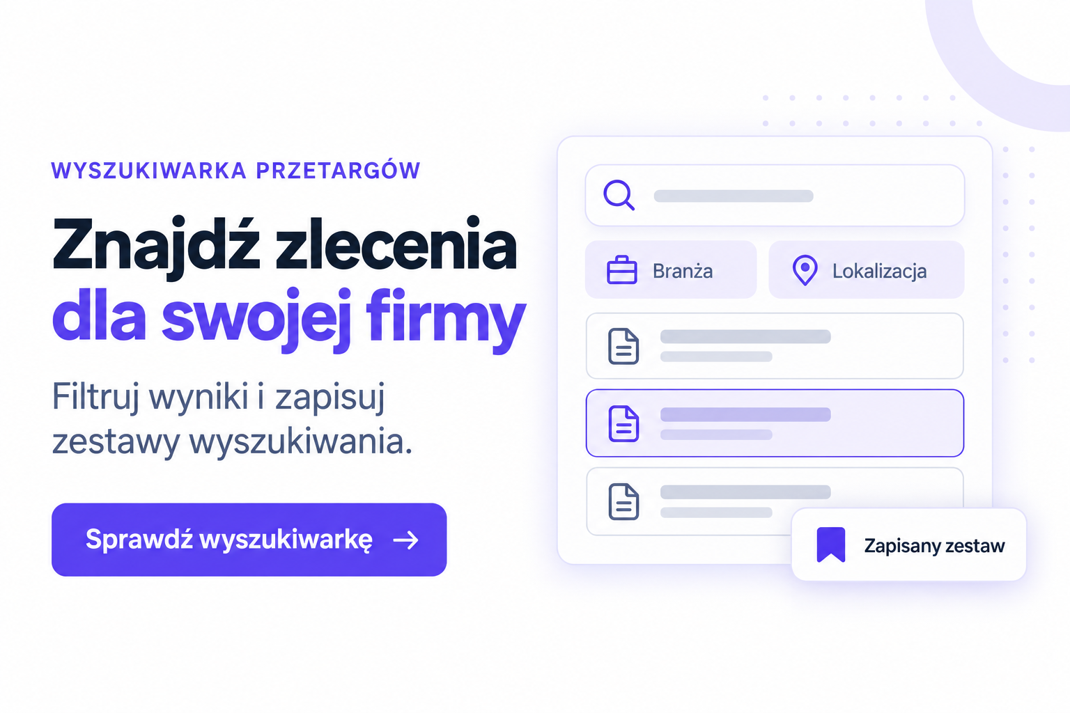Znajdź zlecenia dla swojej Firmy - platformaofertowa.pl